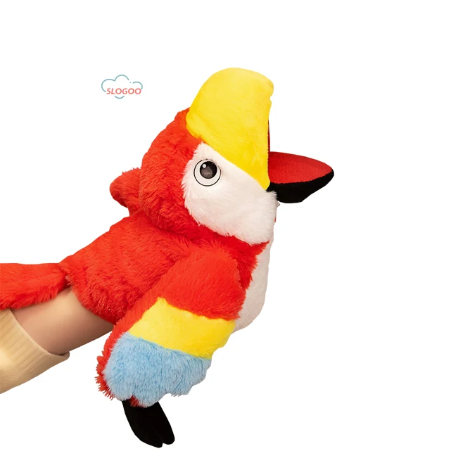 Bird Hand Puppet Toy Plush Finger Toy Kindergarten Story Teller Role Play Plush Puppet Toy