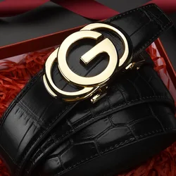 3.5cm Width Black Belts Leather Men 12 Styles Genuine Leather Men Buckle Belts