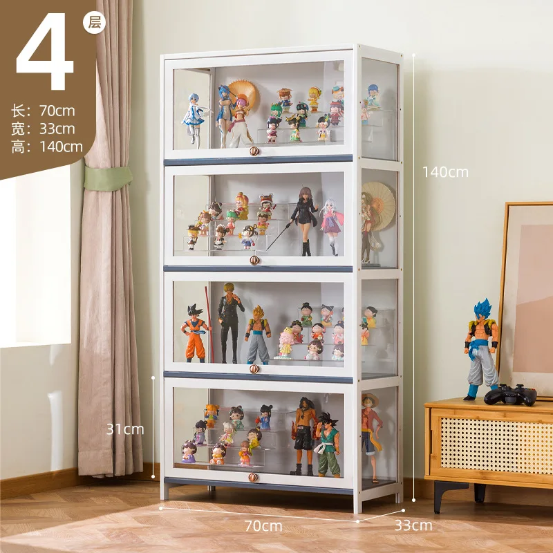 Factory custom shop glass toy display case, merchandise showcase