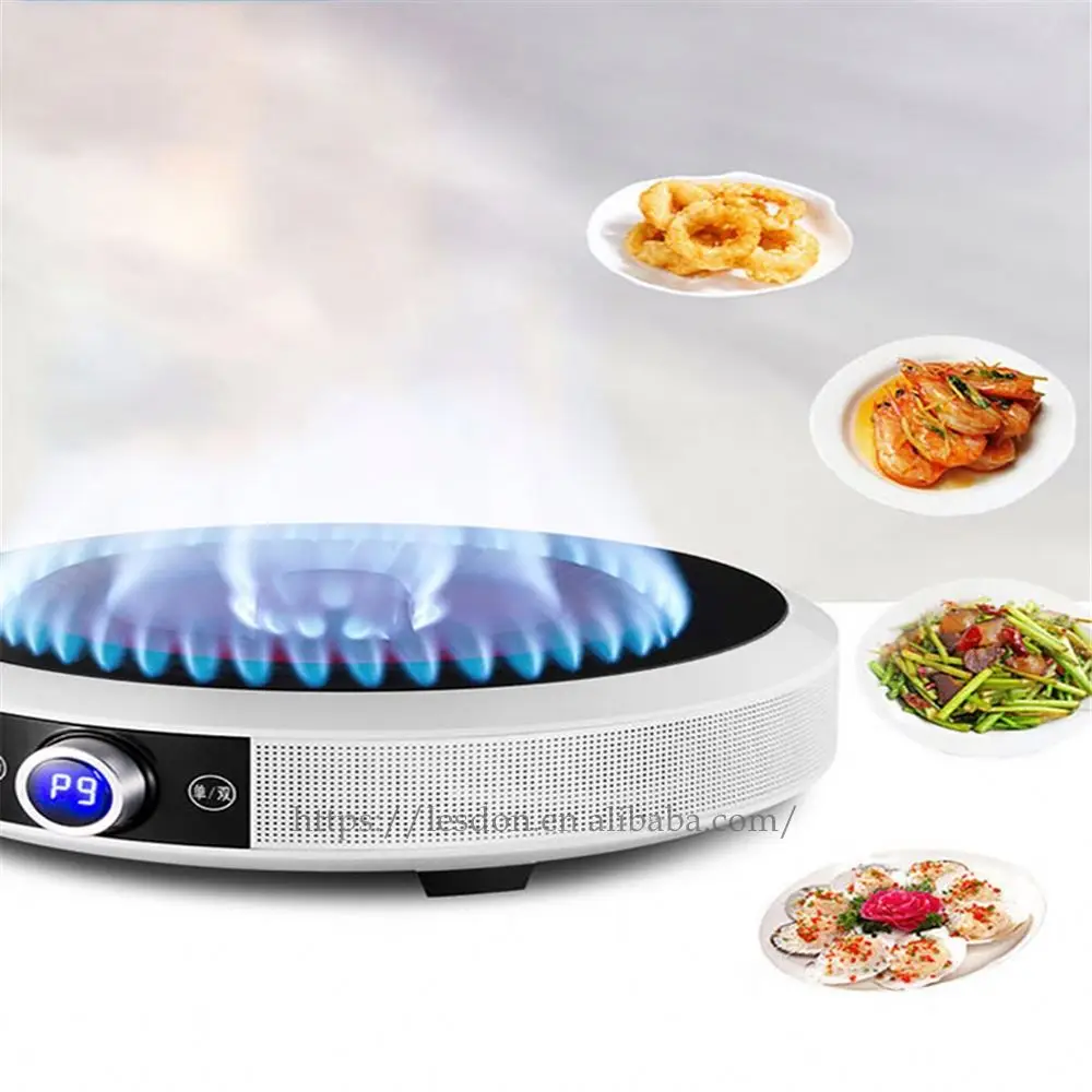 Household Explosion Electromagnetic Stove Intelligent Round Electric Flame Furnace Electric Ceramic Plastic Ce Commercial 1 YEAR
