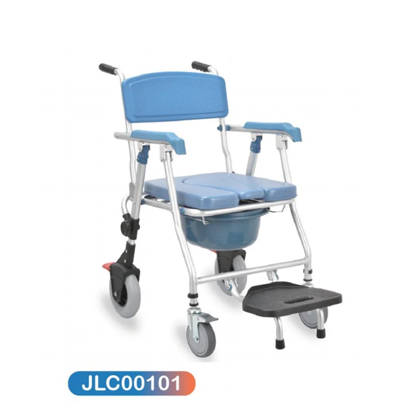 JL8961L High quality bathroom 2 in1 foldable commode toilet seat with bucket for elderly