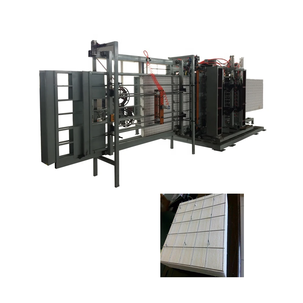 EPS 3D Panel Production Line EPS Panel with Wire Mesh Both Side Expanded Polystyrene Metal Mesh 3D EPS Panel Production Line