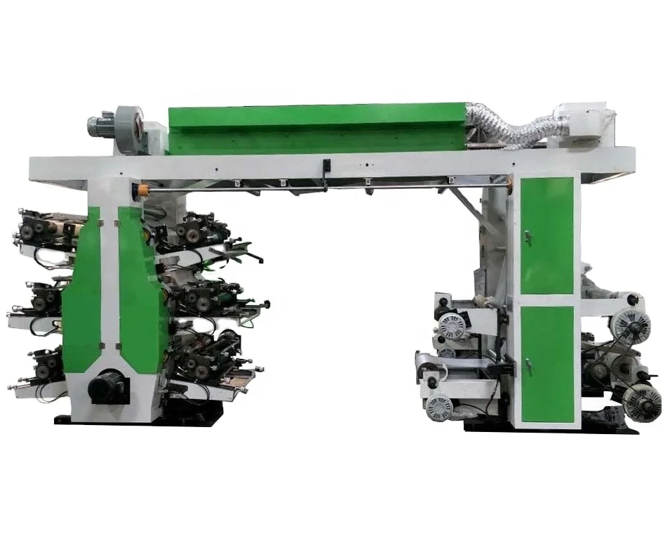 6800 Big gear type six colors flexographic printing machine