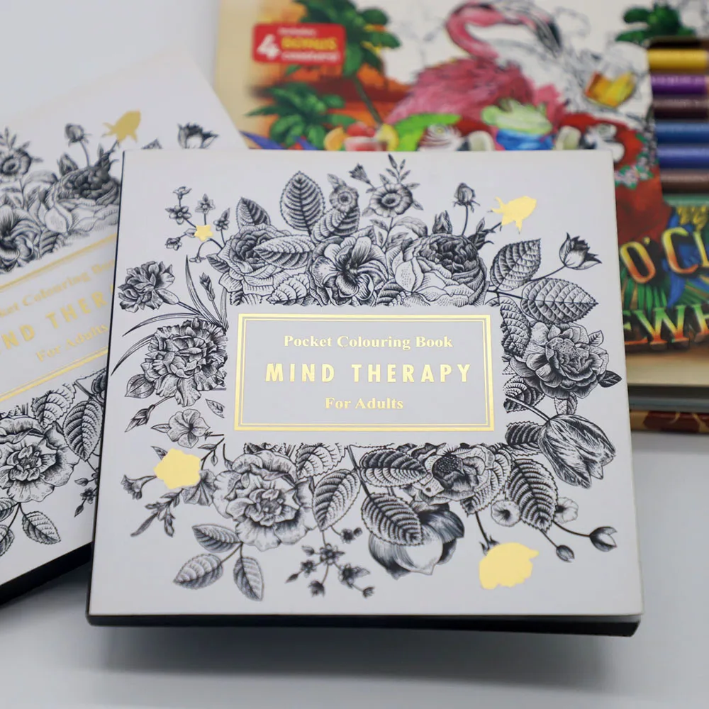 Bulk Therapeutic Perfect Binding Adult Coloring Book Printing Service
