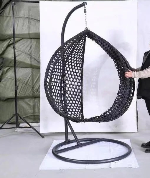 Hanging living room furniture rattan folding swing chair cheap egg chair for sale