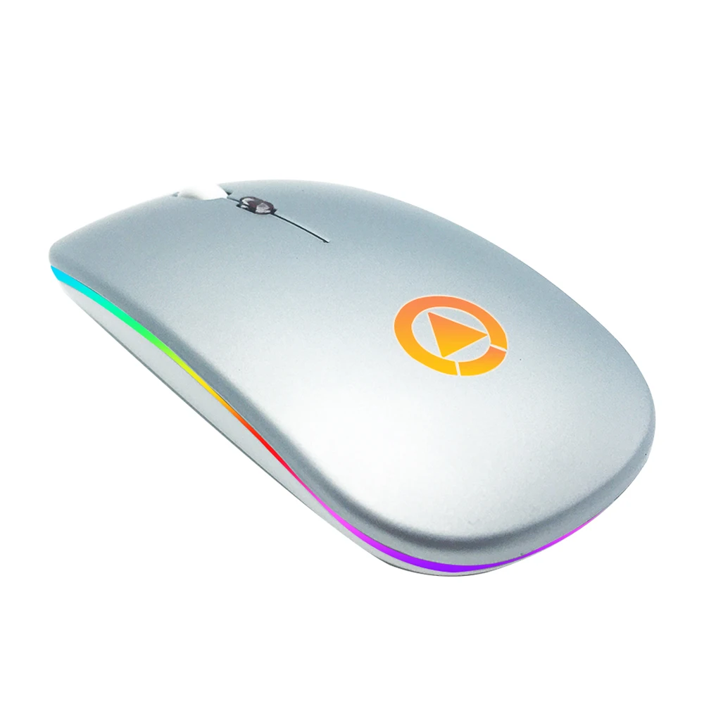 
A2 Wireless Ultra-thin Mouse Rechargeable 2.4G LED Colorful Lights Silent Notebook Laptop Computer Microsoft Usb Rgb Mouse Price 