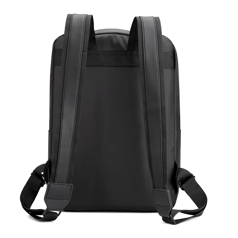 Nylon waterproof blue business travel bag with USB charger durable computer laptop backpack