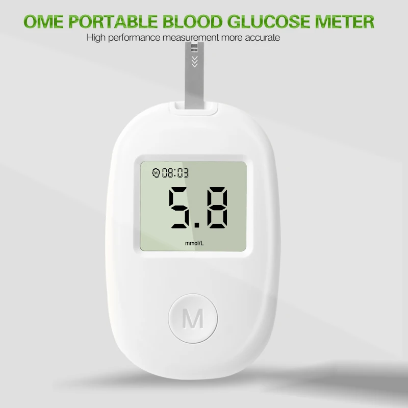 Portable Blood Glucose Meter Home Use Blood Sugar Tester Machine Household Digital Glucose Meter with Test Strip