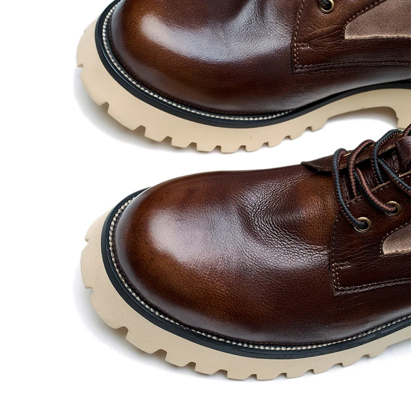 Hot selling stylish comfortable casual boots for men boots Genuine Leather