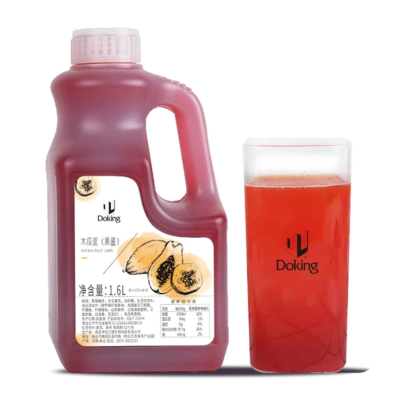 Doking Puree Factory Direct Sales Of High-Quality Milk Tea Shop Special Jam Papaya Puree