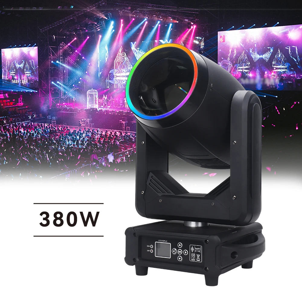 Dj Equipment Lyre Beam 380W 18r High Power Sharpy Light DMX512 Concert Events Stage Cabezas Movile Moving Head Light