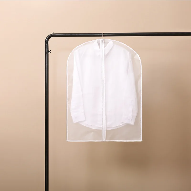 Hot Sale Factory Wholesale Customized Print LogoSize Colors Washable PEVA Transparent Suit Bag Custom Garment Bags
