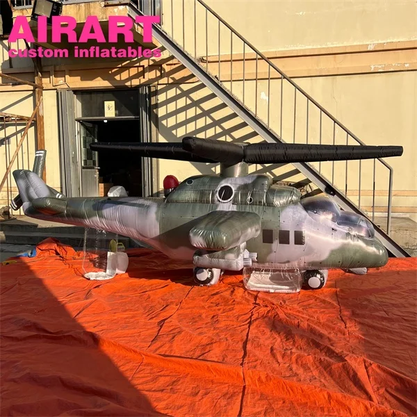 Simulation model inflatable aircraft, cheap inflatable aircraft helicopter