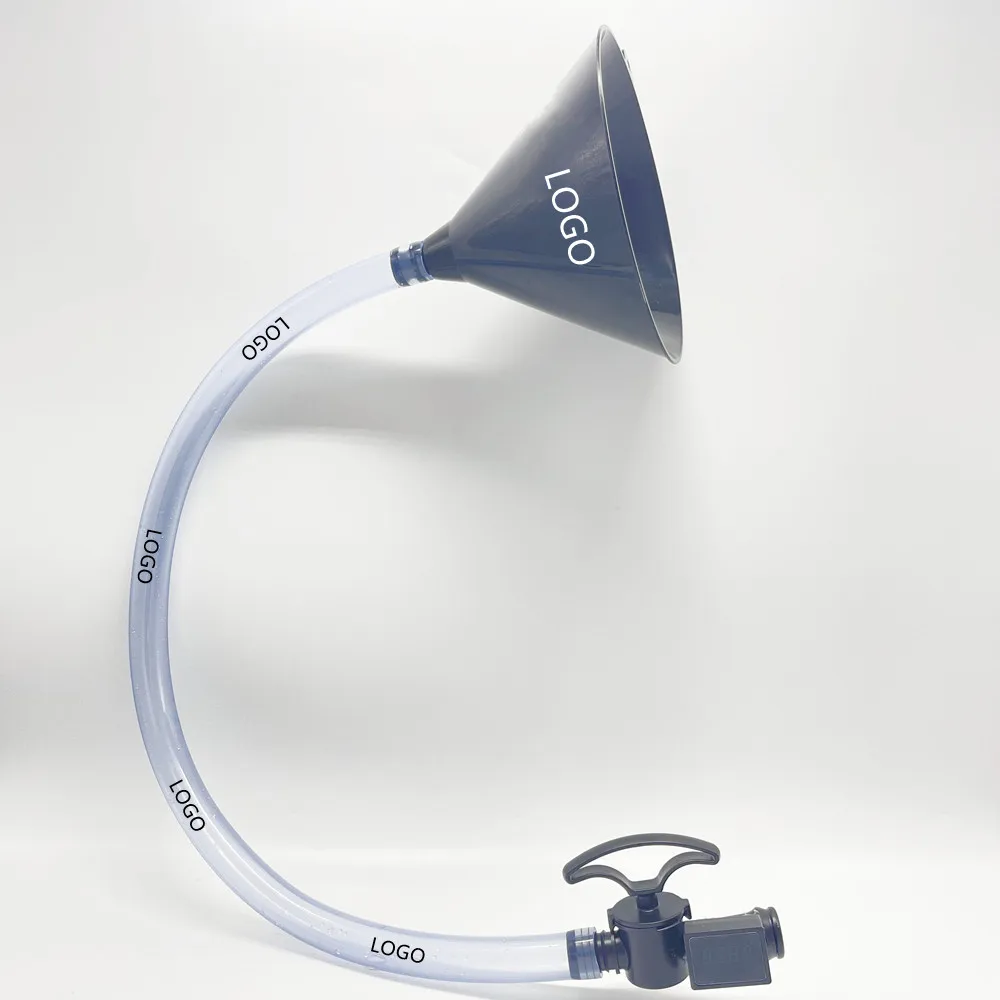 bachelorette party favors plastic beer bongs with valve timer LED Beer funnel