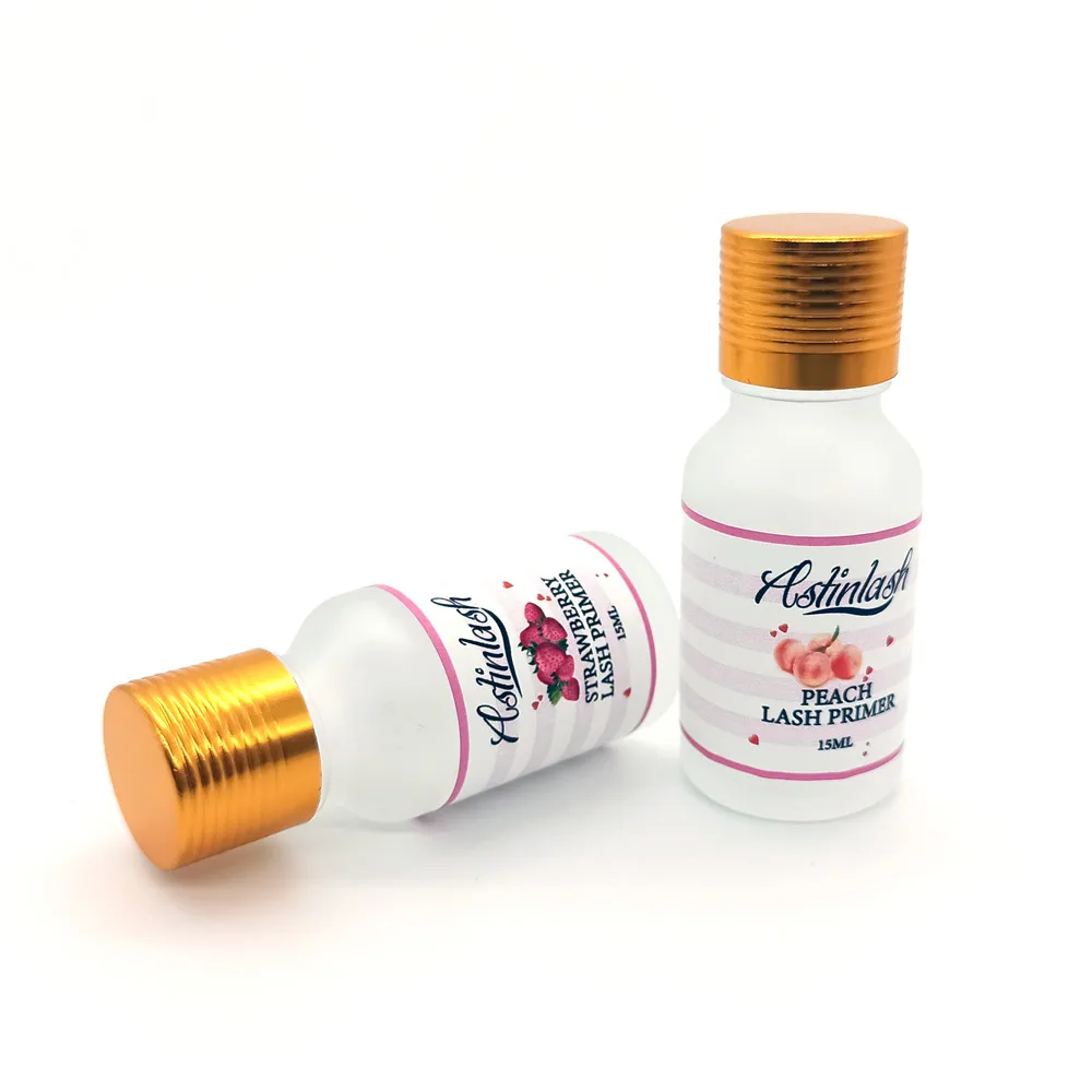 High Quality Private Label Lash Primer Eyelash Extension Primer Strawberry and Peach