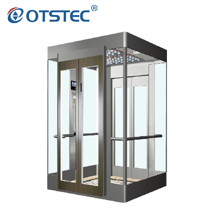Electric Lifting Steel Plate Vacuum Glass Frame Panoramic Elevator
