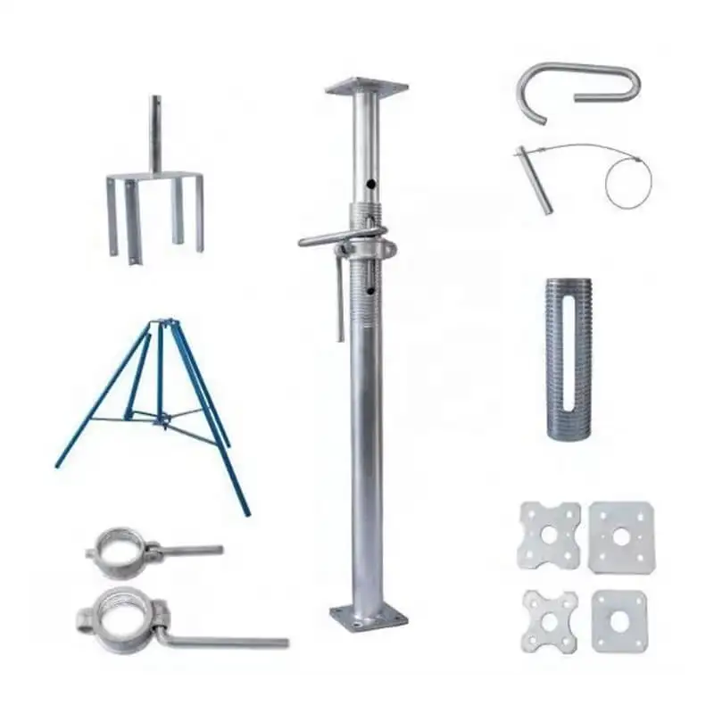 Galvanized Metal Acro Props Shuttering Support Jacks Scaffolding Shoring Acrow Steel Prop For Building Construction
