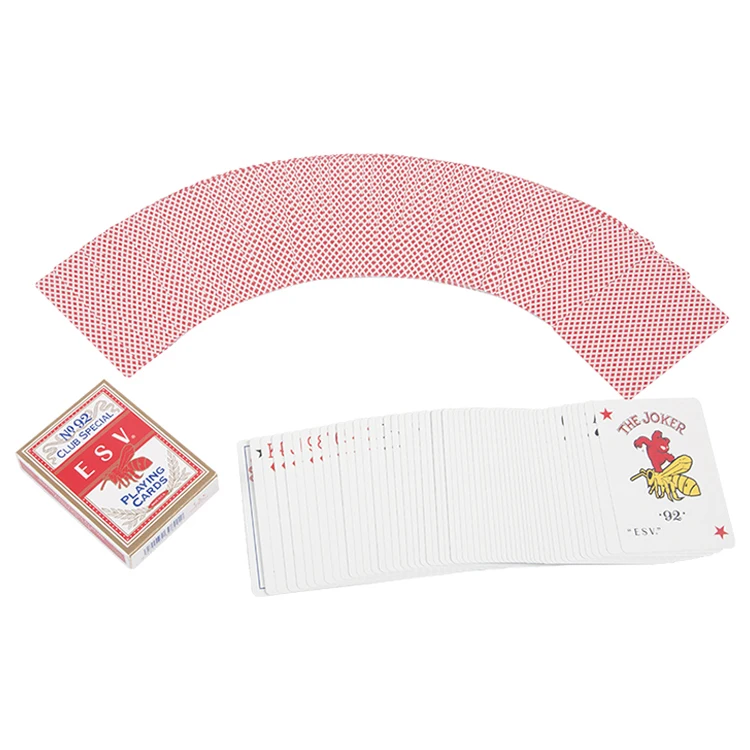 Ready to ship bar code durable soft playing custom poker cards factory stock