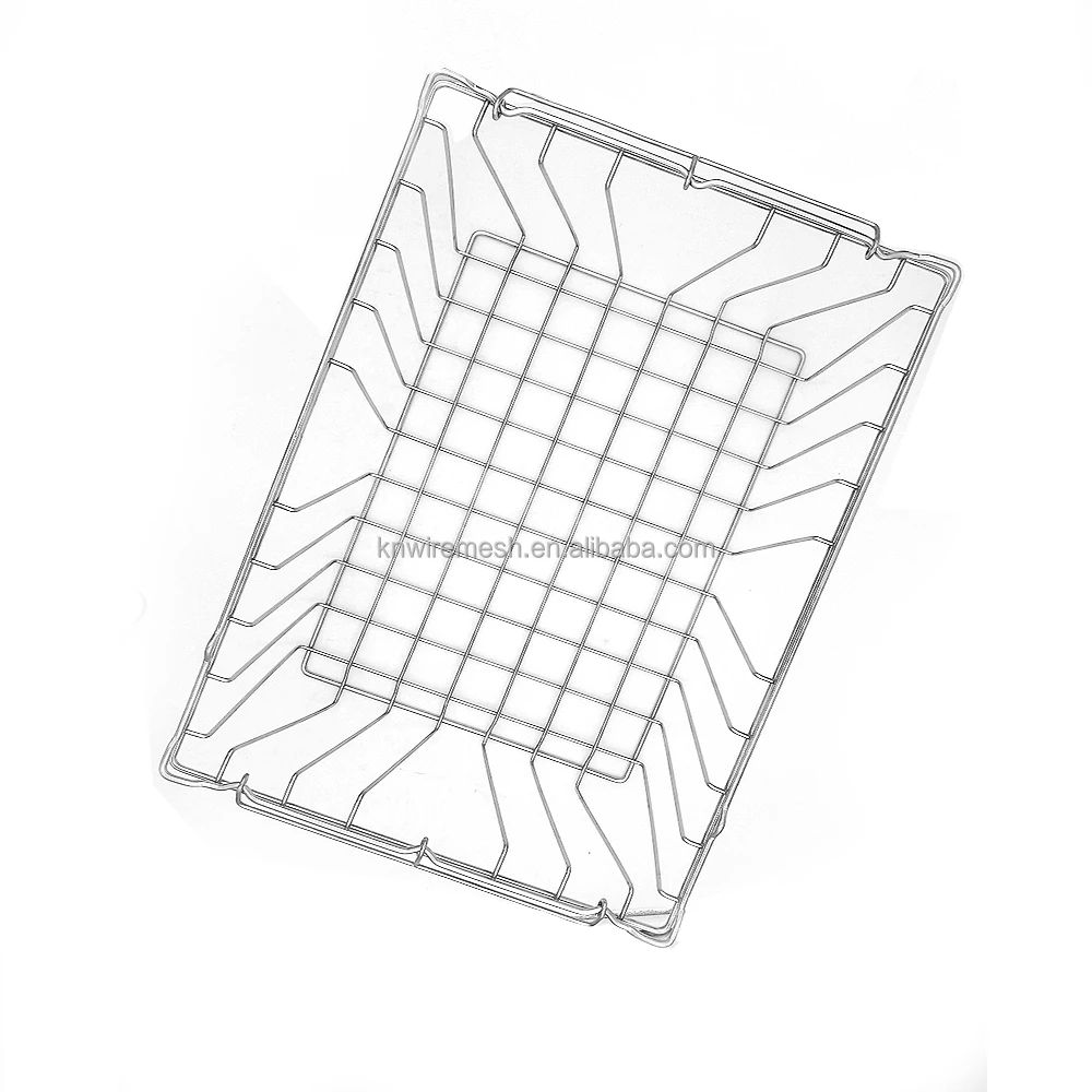 Custom Made Household Items Wrought Iron Metal Basket Rectangle Wire Mesh Metal Storage Basket