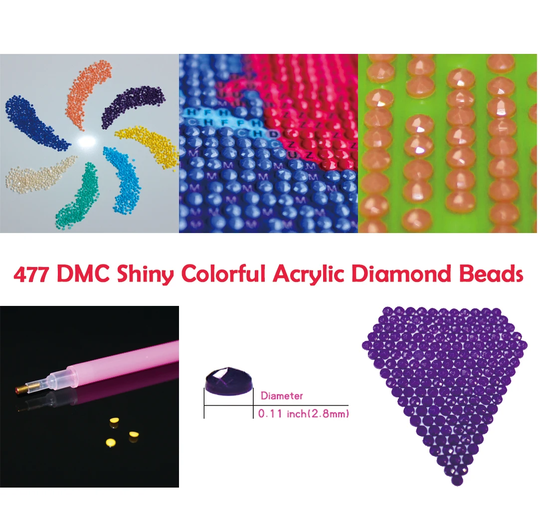 
DIY Fox Diamond Painting for gift and indoor decoration with Full covered Round acrylic diamonds on Oil canvas Size 40x30cm` 