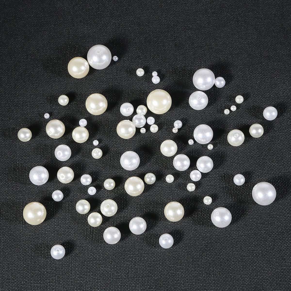 Wholesale 4/6/8/10/12/14/16/18/20 mm 500g/bag White Ivory Imitation Pearl Round ABS Loose Spacer Beads For DIY Jewelry Making