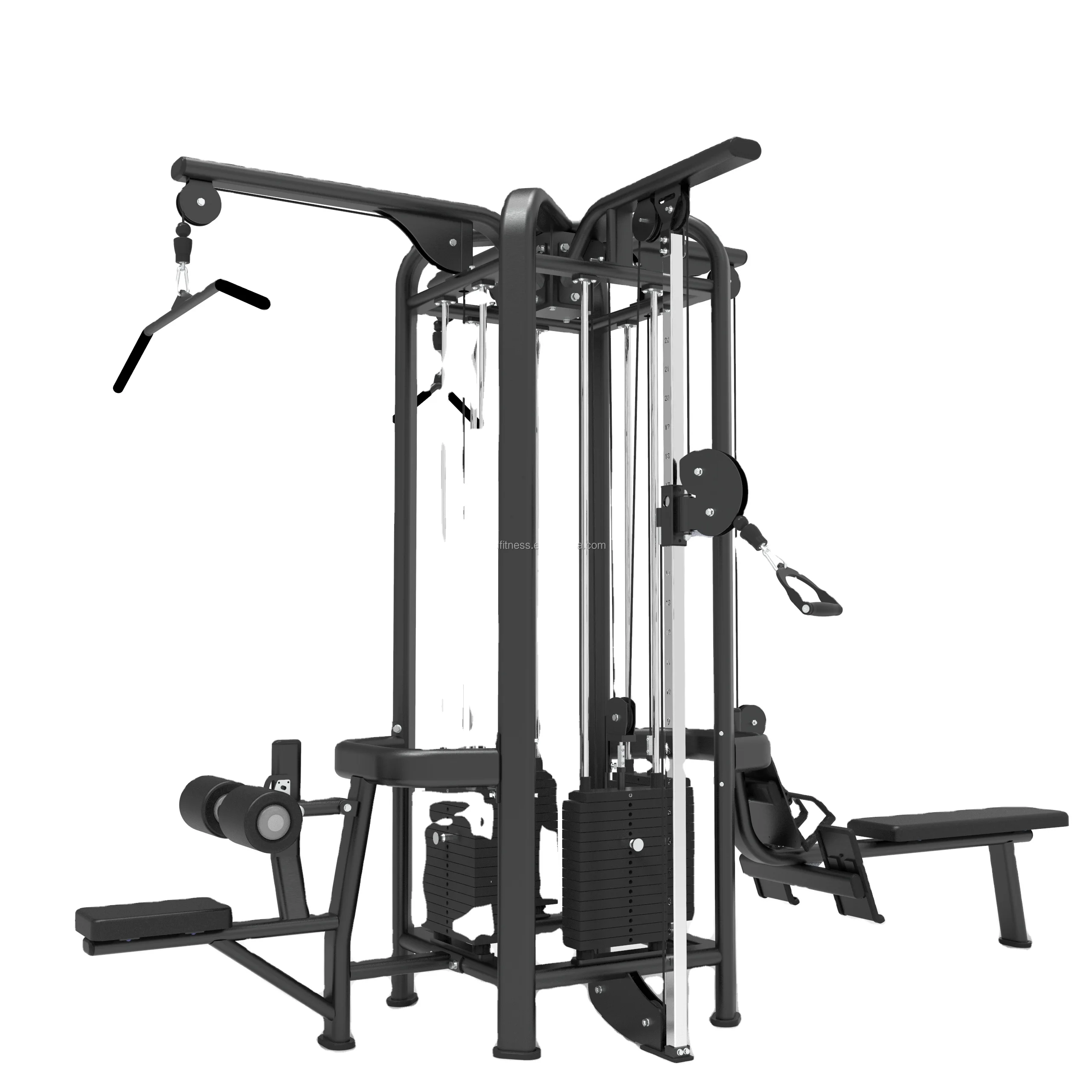 Gym Fitness Cable Equipment 4/5/8 Station Multi Cable Station Gym Cable Fitness Machine