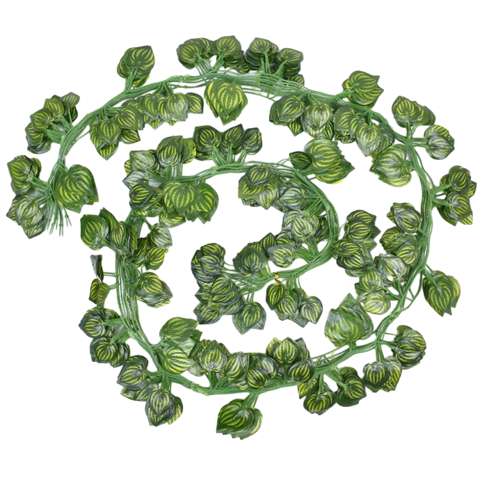 Sen Masine 80 Leaves/Pack Fake Hanging Green Vine Plants Artificial Plastic Ivy For Home Wedding Office Decoration