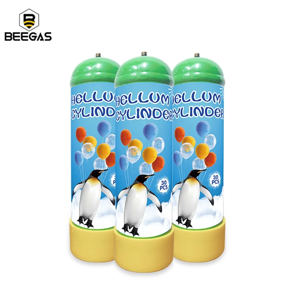Chinese Supplier 2.2L Disposable He Tank 99.99% Purity 30Lb Balloons Small Helium Gas For Balloons