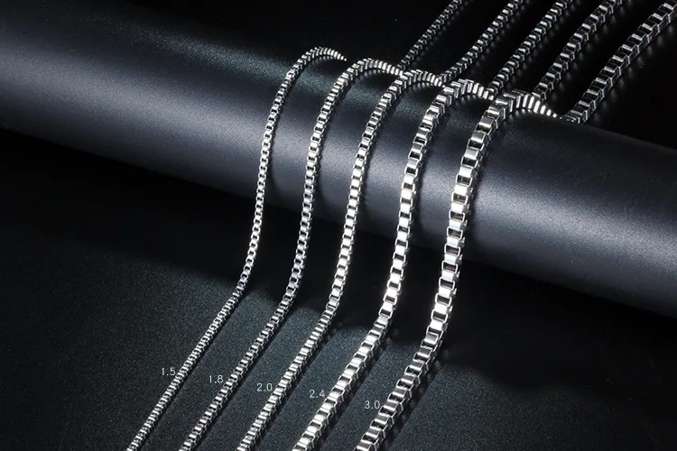 316L Stainless Steel High Quality Chain Necklace Box Chain