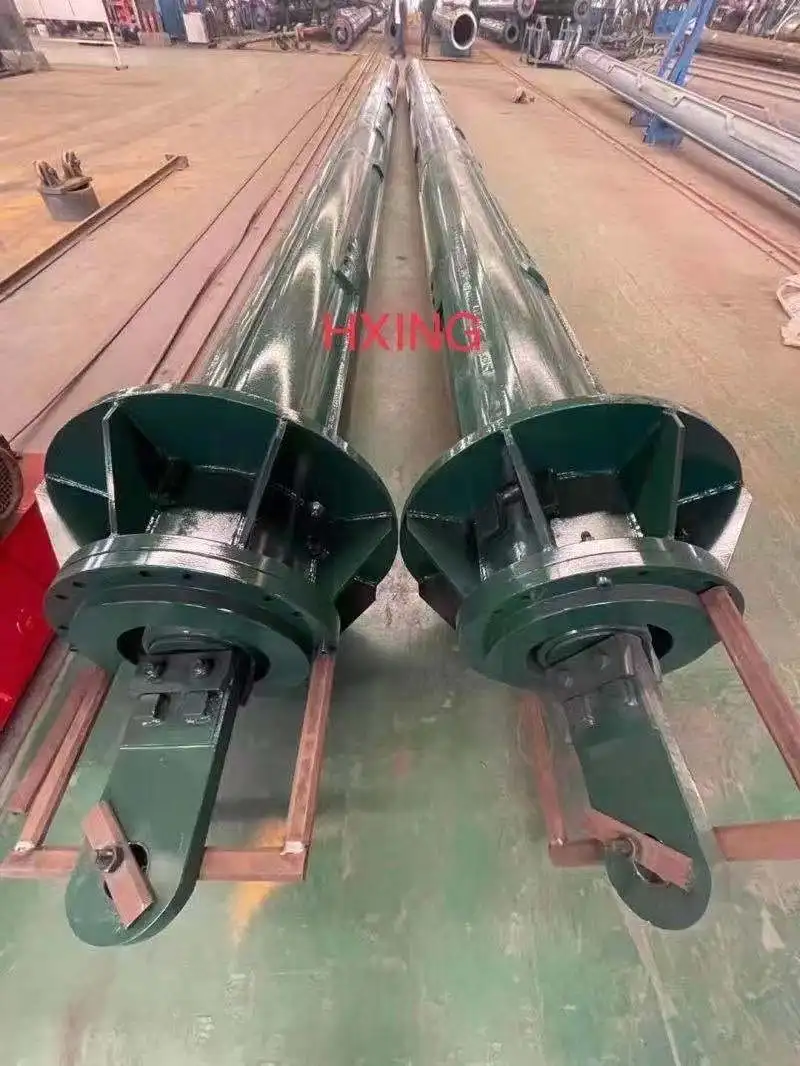 With disc spring and welded reinforcement ring for hard soil for Libherr LB32 rotary drilling rig, Interlocking  kelly bar