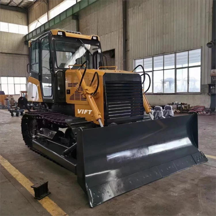 China Hot Brand VIFT Factory Price Small 110HP 135HP Diesel Bulldozer Closed Cabin Heater Air-conditioning U Blade Optional