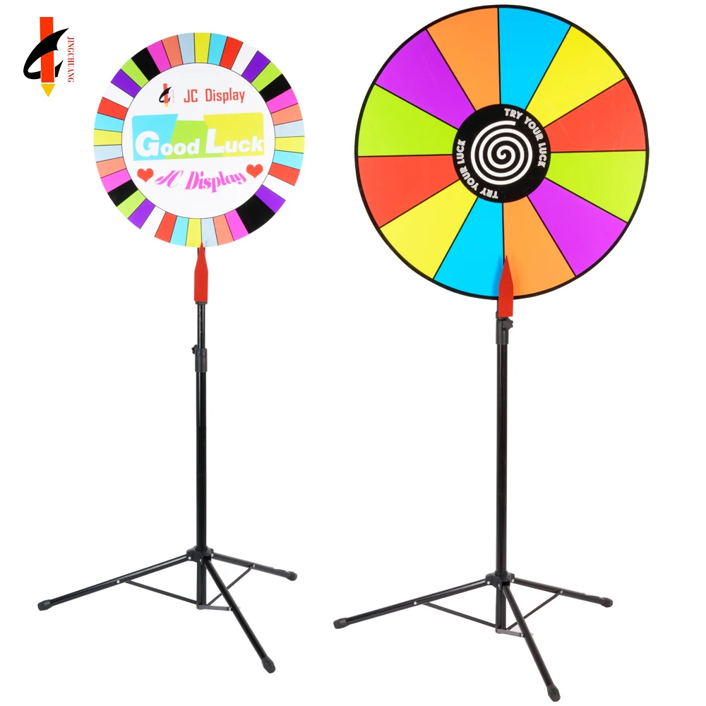 Fortune Prize Wheel for sale with Folding Tripod Floor Stand Christmas Prize Wheel
