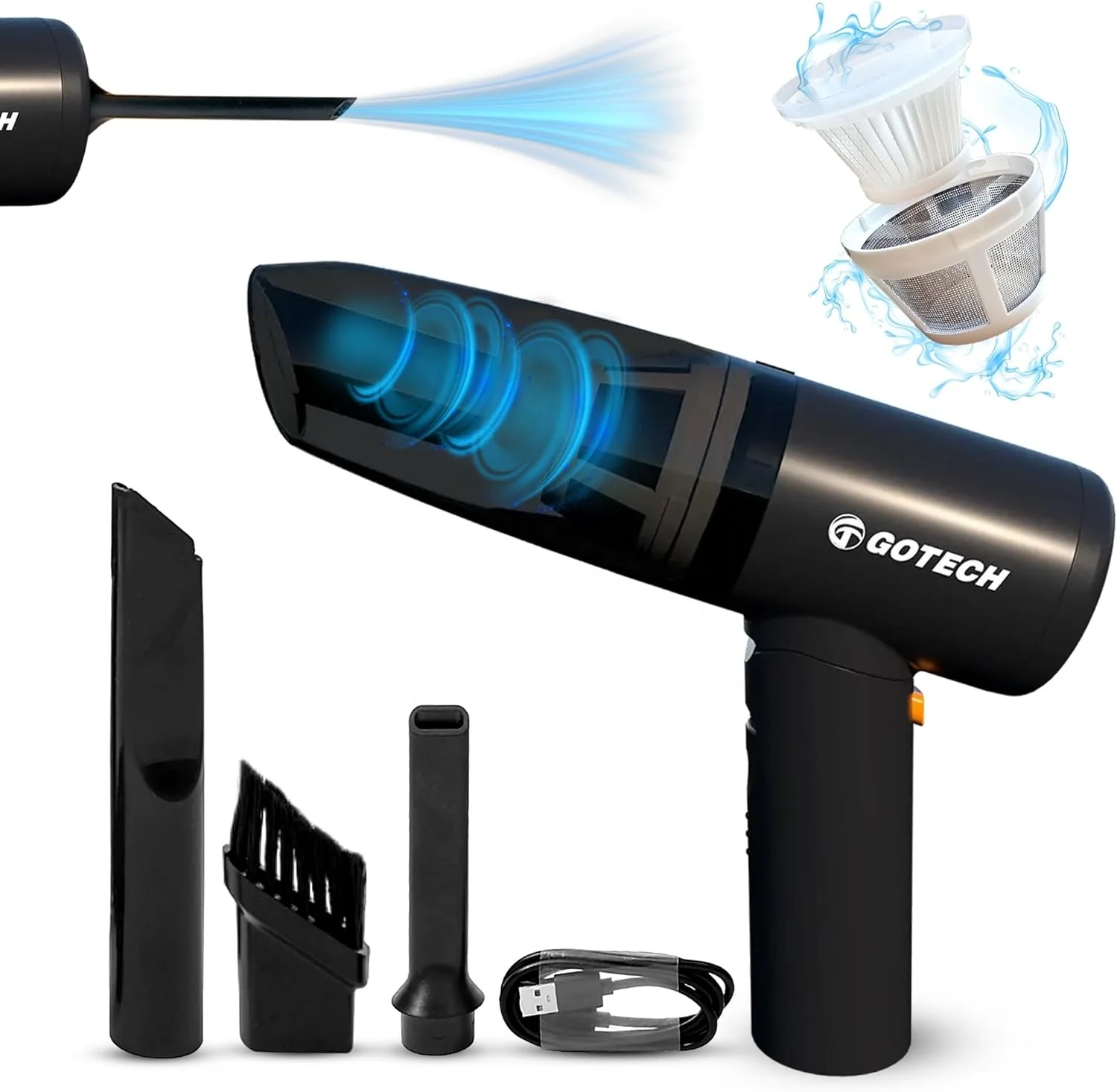 Cordless Handheld Vacuum Quick Clean Vacuum Cleaner Foldable Lightweight Vacuum Cleaner Wireless For Car And Home