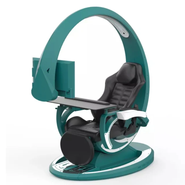 
Electric Cylinder Arcade Kursi Simulator Ergonomic RGB Racing Seat Gaming Chairs with Speakers 