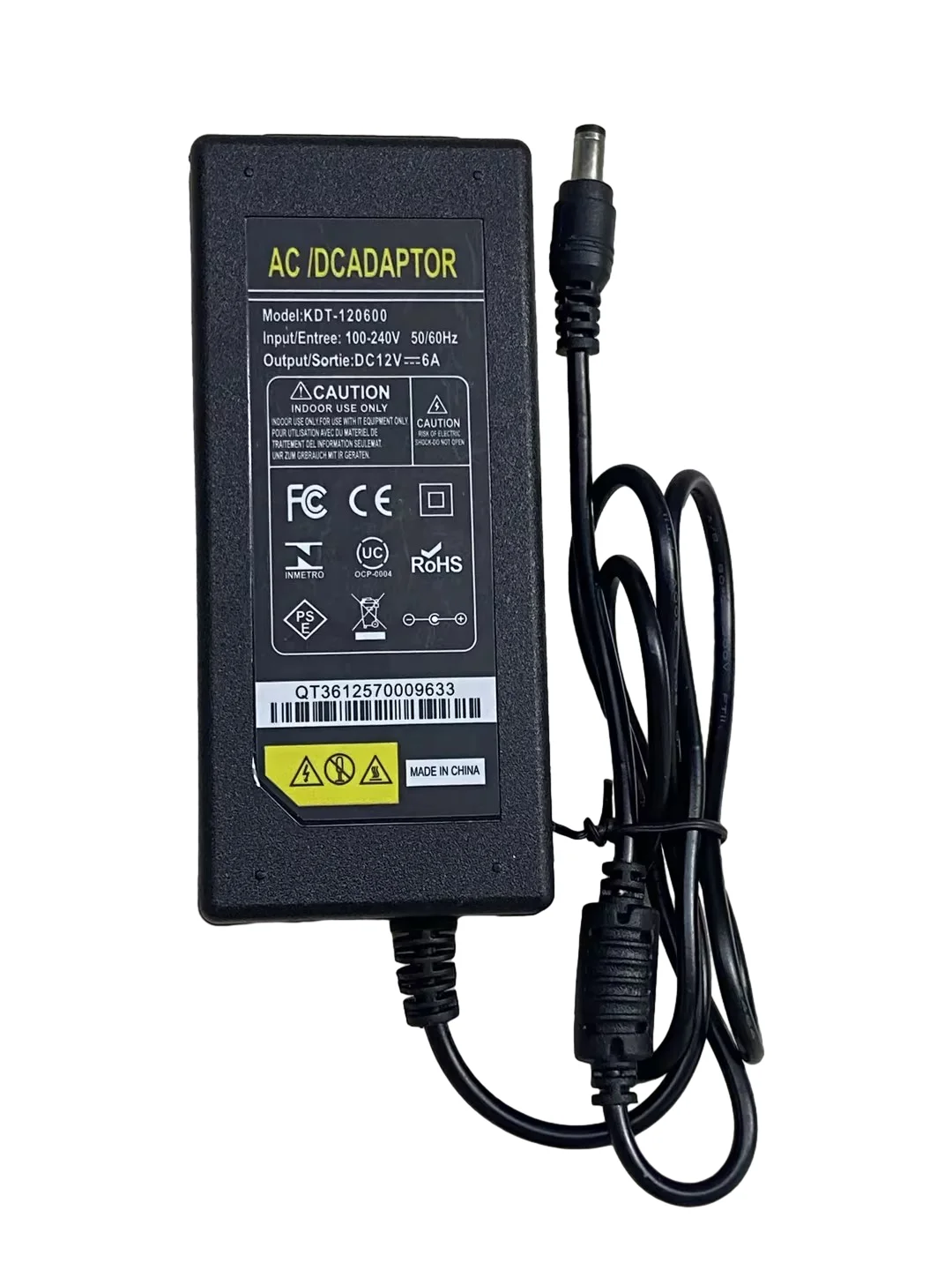High Quality 12V 6A 72W AC DC Power Supply Adapter Single with Desktop