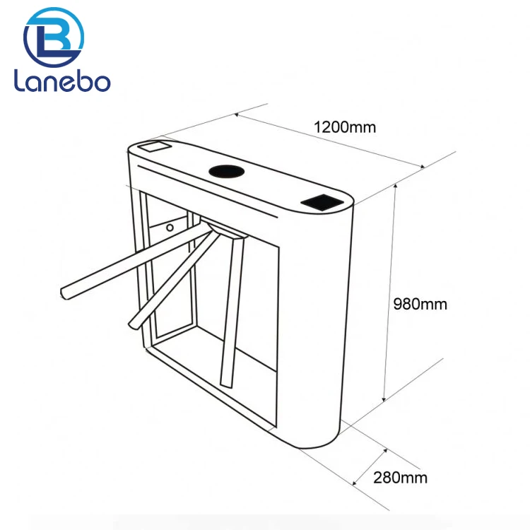 ESD access control system barrier gate tripod turnstile