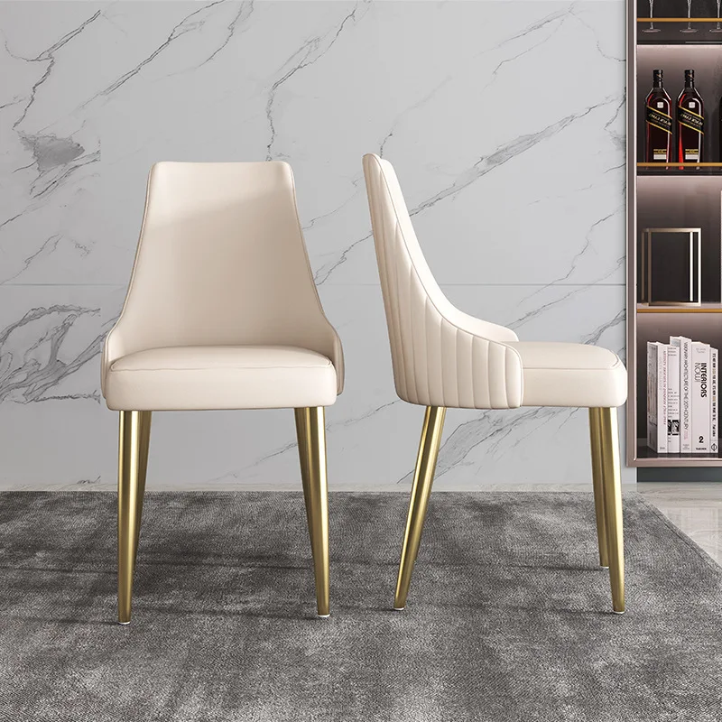 Wholesale Factory Modern Simple Dinning Chair Leisure Accent Living Room Metal Chair Velvet Leather hand made