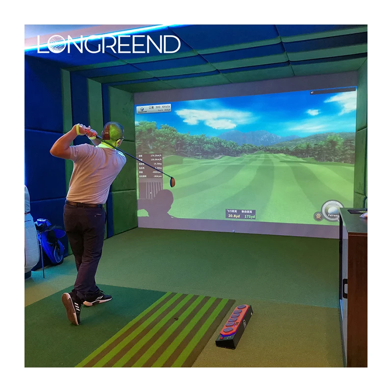 LONGREEND Golf Simulator  Indoor Golf Simulator Family Golf