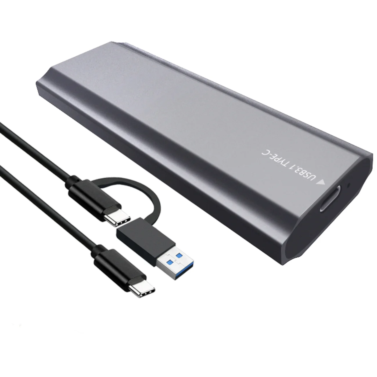 Aluminum M.2 Nvme Ssd Case Usb 3.1  High Speed 10Gbps Data Transfer Adapter Portable M.2 NVME Ssd Enclosure