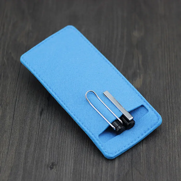 Custom Stationery Felt Portable Office Stationery Pen Storage Bag Felt Pen Case