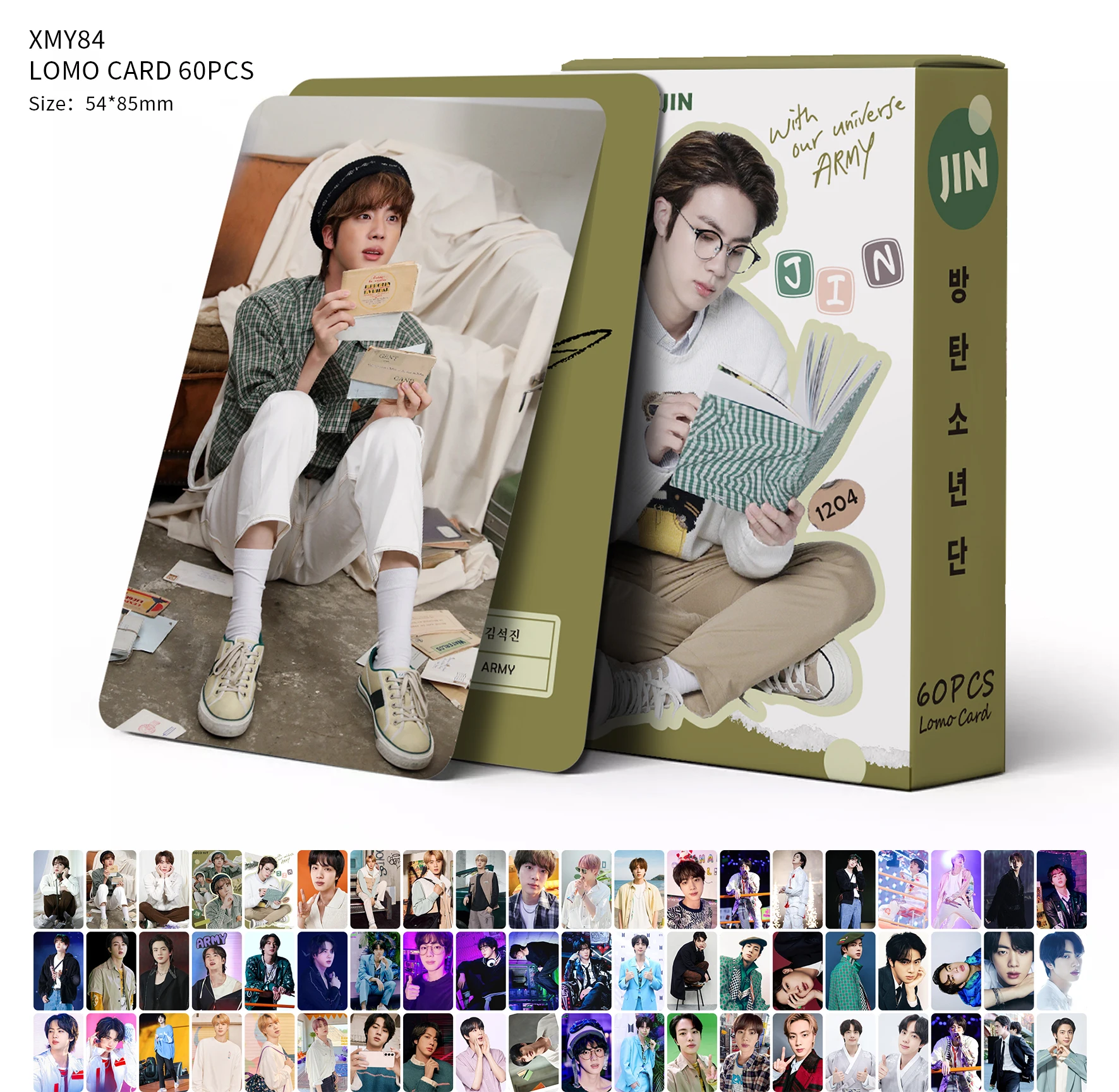 60pcs/box Kpop new album PROOF Bulletproof Boy JK V RM JIMIN Album Lomo Photo Card Thank You Card Paper Crafts Lomo Cards