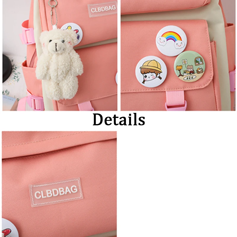 Super September hot selling girls student set bag large capacity 4 in 1 school backpack set bag pack for kids school