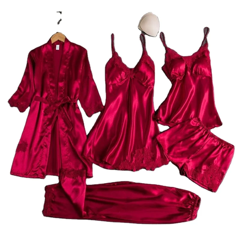 Пижама Женская кружевная из 5 предметов