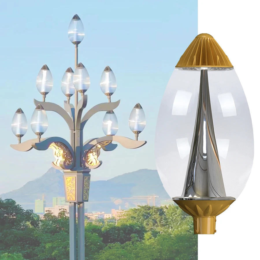 Classic  for contractor project Optical lenses LED Street Light  Retrofit road luminaires Post top LED garden light