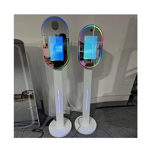 Wedding Supplies Mirror Photo Booth Shell Mirror Photo Booth Machine With Props Free Accessories