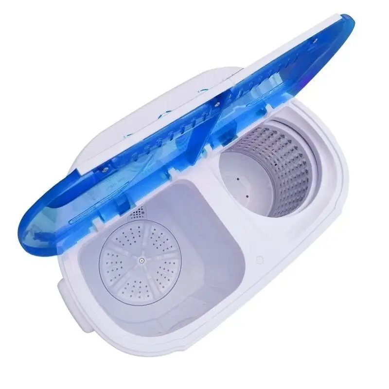 Mini washing machine semi-automatic dormitory small washing socks machine children underwear washing and stripping one