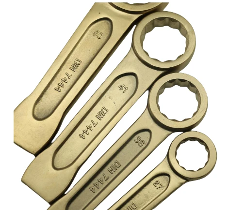 Aluminum Bronze High Quality Professional Manufacture hardware tool DIN7444 RING SLOGGING SPANNER 100mm for food industry