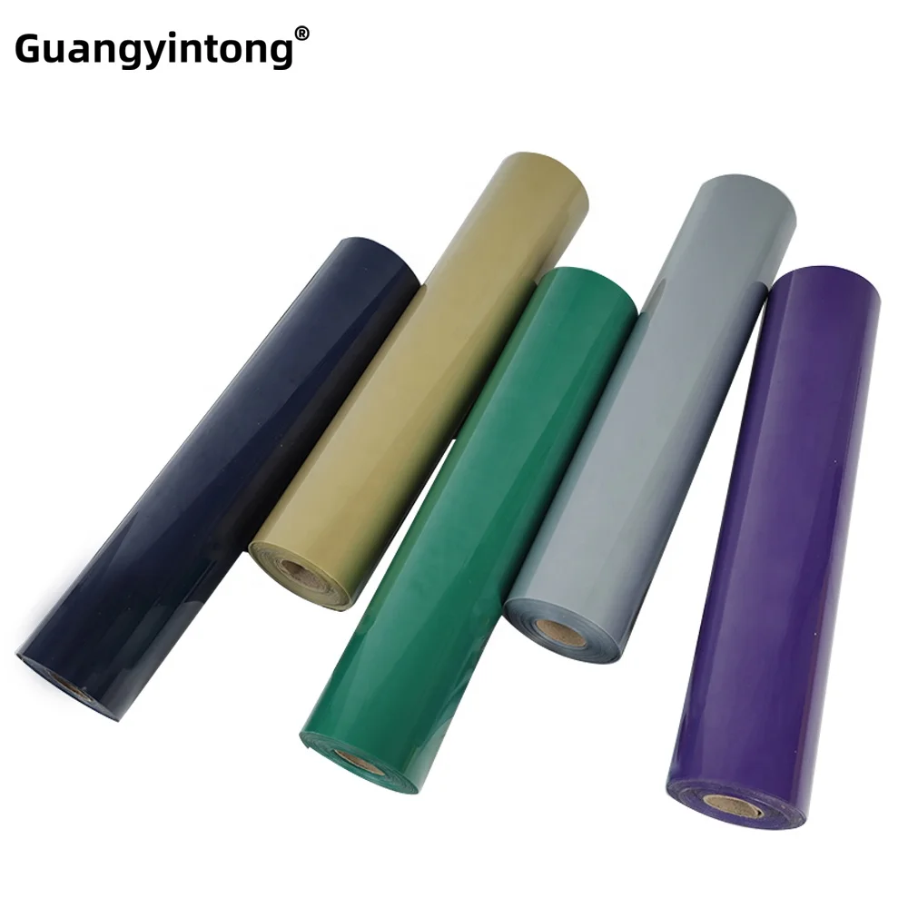 Guangyintong Rose Gold Glitter Iron On Vinyl Glow In The Dark Vinyl Iron On Paper