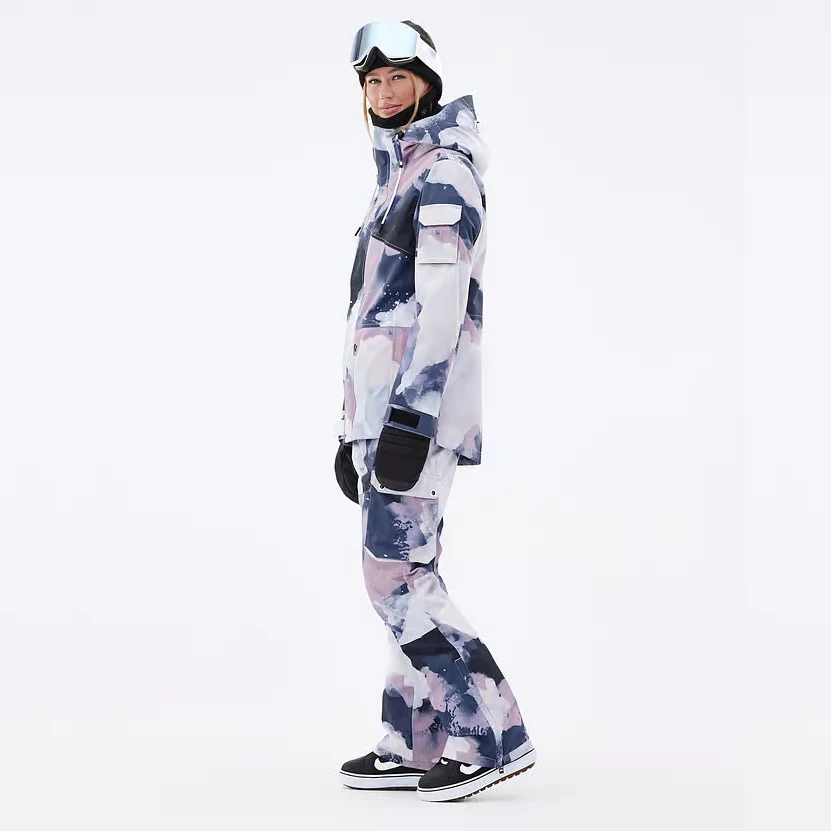 Hot Sale Ski Jacket Snow Wear Women Camo Fashionable Female Skiing Outdoor Waterproof Professional Ski Jacke