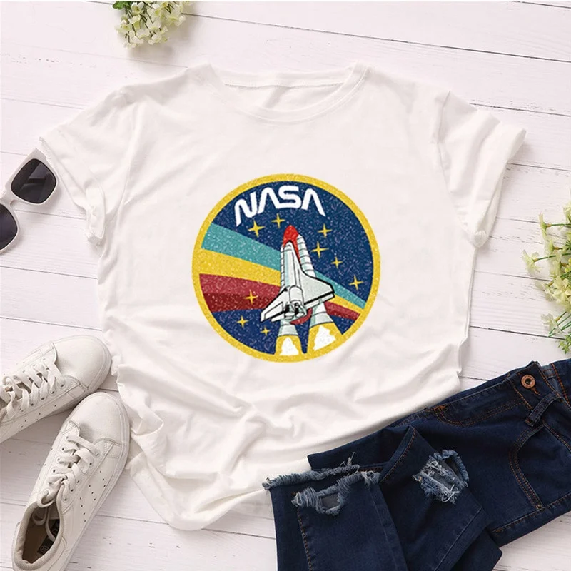 
woman spring summer O neck short sleeve wholesale cotton flower paris nice ladies latest t shirt design 